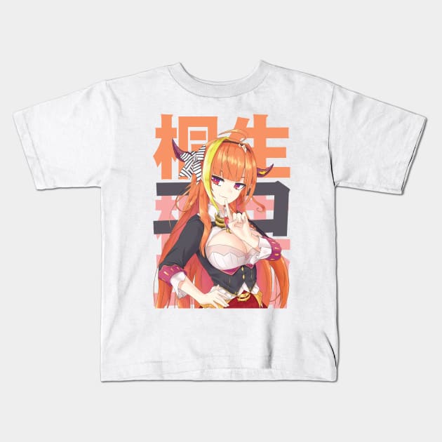 Hololive JP - Kiryuu Coco Kids T-Shirt by naderu